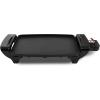 Elite Gourmet EGR-2722B Electric 10.5″ x 8.5″ Griddle, Cool-touch Handles Non-Stick Surface, Removable/Adjustable Thermostat, Skid Free-Rubber Feet, Black(10.5″ x 8.5″)