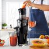 Elite Gourmet EJX017 Whole Fruit 3” Feeding Chute, Dynamic Masticating Slow Juicer, High Yield Cold Press Juice Extractor, Nutrient and Vitamin Dense, Easy to Clean, 27 oz Juice Cup, Black(Black)