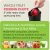 Elite Gourmet EJX017 Whole Fruit 3” Feeding Chute, Dynamic Masticating Slow Juicer, High Yield Cold Press Juice Extractor, Nutrient and Vitamin Dense, Easy to Clean, 27 oz Juice Cup, Black(Black)