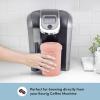 HyperChiller HC2BG Patented Iced Coffee/Beverage Cooler, NEW, IMPROVED,STRONGER AND MORE DURABLE! Ready in One Minute, Reusable for Iced Tea, Wine, Spirits, Alcohol, Juice, 12.5 Oz, Slate Blue(Rose Gold)