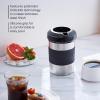 HyperChiller HC2BG Patented Iced Coffee/Beverage Cooler, NEW, IMPROVED,STRONGER AND MORE DURABLE! Ready in One Minute, Reusable for Iced Tea, Wine, Spirits, Alcohol, Juice, 12.5 Oz, Slate Blue(Stainless Steel)
