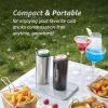 HyperChiller HC2CB Patented Iced Coffee/Beverage Cooler, NEW, IMPROVED,STRONGER AND MORE DURABLE! Ready in One Minute, Reusable for Iced Tea, Wine, Spirits, Alcohol, Juice, 12.5 Oz, Charcoal Black(Black)