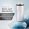HyperChiller HC2CB Patented Iced Coffee/Beverage Cooler, NEW, IMPROVED,STRONGER AND MORE DURABLE! Ready in One Minute, Reusable for Iced Tea, Wine, Spirits, Alcohol, Juice, 12.5 Oz, Charcoal Black(Stainless Steel)