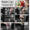 HyperChiller HC2M# Patented Iced Coffee/Beverage Cooler, NEW, IMPROVED,STRONGER AND MORE DURABLE! Ready in One Minute, Reusable for Iced Tea, Wine, Spirits, Alcohol, Juice, 12.5 Oz, Spearmint(Black)