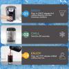 HyperChiller HC2M# Patented Iced Coffee/Beverage Cooler, NEW, IMPROVED,STRONGER AND MORE DURABLE! Ready in One Minute, Reusable for Iced Tea, Wine, Spirits, Alcohol, Juice, 12.5 Oz, Spearmint(Black)