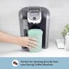 HyperChiller HC2M# Patented Iced Coffee/Beverage Cooler, NEW, IMPROVED,STRONGER AND MORE DURABLE! Ready in One Minute, Reusable for Iced Tea, Wine, Spirits, Alcohol, Juice, 12.5 Oz, Spearmint(Spearmint)