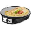 Elite Gourmet EGR-2722B Electric 10.5″ x 8.5″ Griddle, Cool-touch Handles Non-Stick Surface, Removable/Adjustable Thermostat, Skid Free-Rubber Feet, Black(12″)