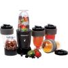 Elite Gourmet EPB-1800A# 17-Piece Personal Drink Mixer Blender, Sports Blender 16 Oz capacity, Includes Chopping and Blending Blade, Drink Lids and Extra Cups(New Version)