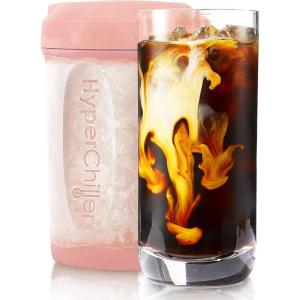 HyperChiller HC2BG Patented Iced Coffee/Beverage Cooler, NEW, IMPROVED,STRONGER AND MORE DURABLE! Ready in One Minute, Reusable for Iced Tea, Wine, Spirits, Alcohol, Juice, 12.5 Oz, Slate Blue(Rose Gold)
