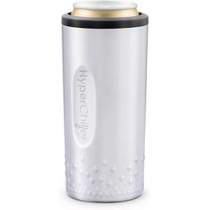 HyperChiller HC2CB Patented Iced Coffee/Beverage Cooler, NEW, IMPROVED,STRONGER AND MORE DURABLE! Ready in One Minute, Reusable for Iced Tea, Wine, Spirits, Alcohol, Juice, 12.5 Oz, Charcoal Black(Stainless Steel)