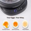 Elite Gourmet 7-Egg Electric Egg Cooker with Voice Alerts – Soft, Medium & Hard-Boiled Eggs Made Perfectly – Fast, No-Monitoring Breakfast Cooker, Auto Shut-Off