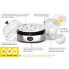 Elite Gourmet EGC-207 Easy Electric 7 Egg Capacity Cooker, No Alarm, Non-stick Omelet Maker, Scrambled, Soft, Medium, Hard Boiled with Auto Shut-Off, BPA Free(Stainless Steel)
