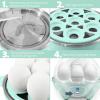 Elite Gourmet EGC700DKG# Rapid Egg Cooker, 7 Easy-To-Peel, Hard, Medium, Soft Boiled Eggs, Poacher, Omelet Maker, Auto Shut-Off, Alarm, 16-Recipe Booklet, BPA-Free, Shadow(Seafoam)