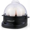 Elite Gourmet 7-Egg Electric Egg Cooker with Voice Alerts – Soft, Medium & Hard-Boiled Eggs Made Perfectly – Fast, No-Monitoring Breakfast Cooker, Auto Shut-Off