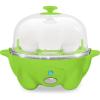 Elite Gourmet EGC1405M 2-Tiered Rapid Egg Cooker, 5-Egg Poacher, Omelets, Soft, Medium, Hard-Boiled Eggs with Auto Shut-Off and Buzzer, BPA Free, 14 eggs, Mint(Lime Green)