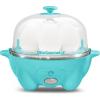 Elite Gourmet EGC1405M 2-Tiered Rapid Egg Cooker, 5-Egg Poacher, Omelets, Soft, Medium, Hard-Boiled Eggs with Auto Shut-Off and Buzzer, BPA Free, 14 eggs, Mint(Teal)