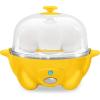 Elite Gourmet EGC1405M 2-Tiered Rapid Egg Cooker, 5-Egg Poacher, Omelets, Soft, Medium, Hard-Boiled Eggs with Auto Shut-Off and Buzzer, BPA Free, 14 eggs, Mint(Yellow)