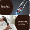 Elite Gourmet EHB1015 Immersion Hand Blender 500 Watts 2 Speed Mixing with Stainless Steel Blades, Detachable Wand Stick Mixer, Smoothies, Baby Food, Soup, Black(Black/Stainless Steel)