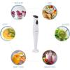 Elite Gourmet EHB2425B Electric Immersion, Mixer, Chopper, 1-Touch Control Hand Blender, 150 Watts, Black(White)