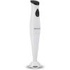 Elite Gourmet EHB1023 Immersion Hand Blender 300 Watts 2 Speed Mixing with Detachable Blades, Detachable Wand Stick Mixer, Smoothies, Baby Food, Soup, Black(White)