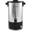 Elite Gourmet CCM-035# Maxi-Matic 30 Cup Stainless Steel Coffee Urn Removable Filter For Easy Cleanup, Two Way Dispenser with Cool-Touch Handles Electric Coffee Maker Urn, Stainless Steel(30 Cup)