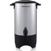 Elite Gourmet CCM-035# Maxi-Matic 30 Cup Stainless Steel Coffee Urn Removable Filter For Easy Cleanup, Two Way Dispenser with Cool-Touch Handles Electric Coffee Maker Urn, Stainless Steel(40 Cup)