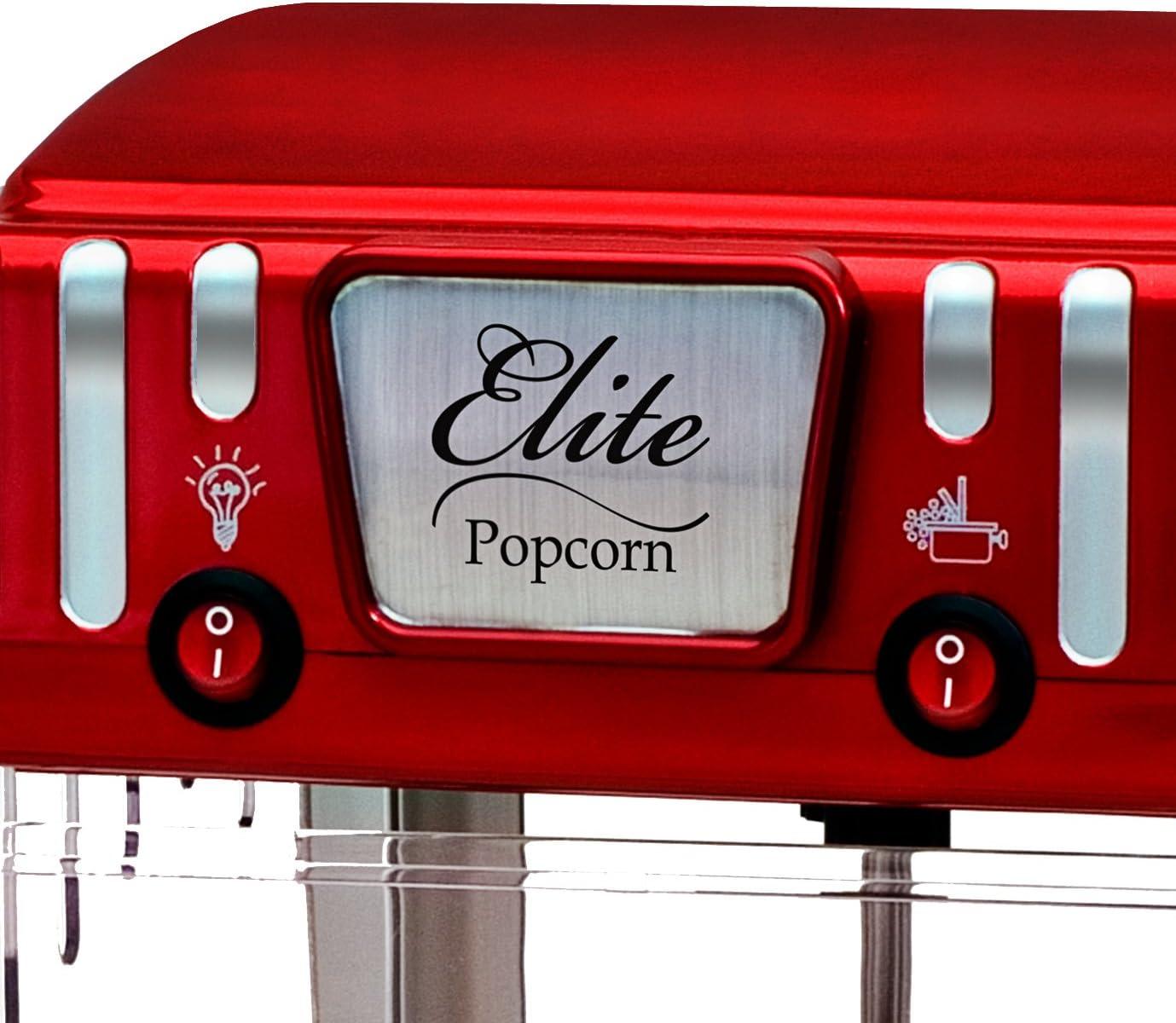imageElite Gourmet EPM250X MaxiMatic 25 Ounce Classic Carnival Tabletop Kettle Popcorn Popper Machine RetroStyle Movie Hot Buttered Popcorn Red25 oz