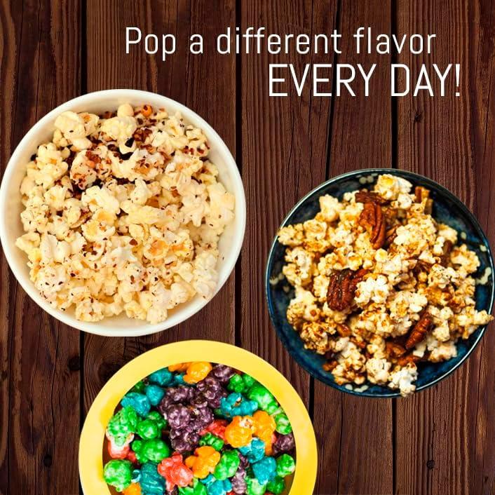 imageElite Gourmet EPM250X MaxiMatic 25 Ounce Classic Carnival Tabletop Kettle Popcorn Popper Machine RetroStyle Movie Hot Buttered Popcorn Red25 oz