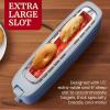 Elite Gourmet ECT2517OX SLIMTOAST™ 2-Slice, Long Slot Toaster, Cool-touch Body, 6 Toast Settings & Cancel Function, Extra Wide 1.5” Slot Easily Fits Bread, English Muffins, Bagels & Waffle, Ocean Blue(Ocean Blue)