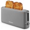 Elite Gourmet ECT2517OX SLIMTOAST™ 2-Slice, Long Slot Toaster, Cool-touch Body, 6 Toast Settings & Cancel Function, Extra Wide 1.5” Slot Easily Fits Bread, English Muffins, Bagels & Waffle, Ocean Blue(Grey)