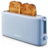 Elite Gourmet ECT2517OX SLIMTOAST™ 2-Slice, Long Slot Toaster, Cool-touch Body, 6 Toast Settings & Cancel Function, Extra Wide 1.5” Slot Easily Fits Bread, English Muffins, Bagels & Waffle, Ocean Blue(Ocean Blue)